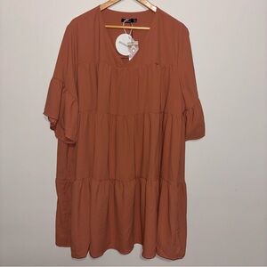 Boohoo Plus Ruched Detail Smock Dress | Size 18